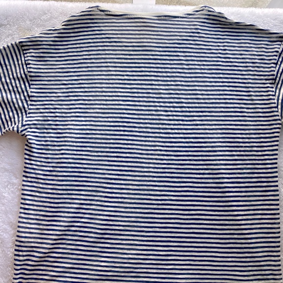 H&M Navy/White Striped Oversized T Shirt - Picture 5 of 5